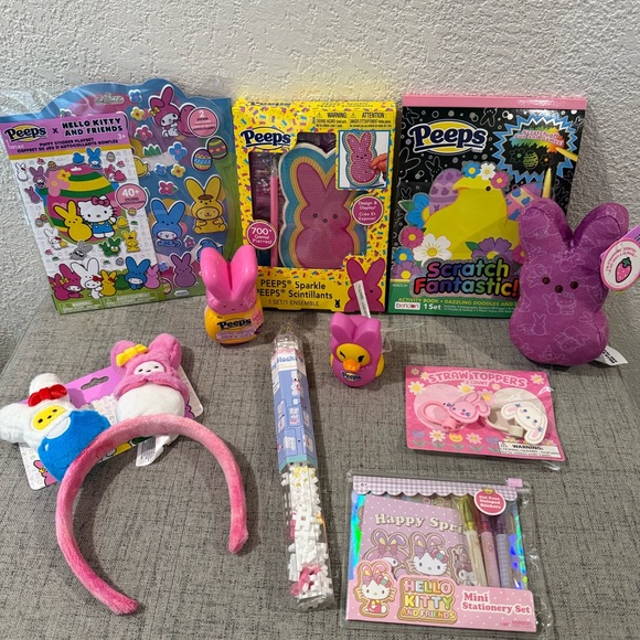 Hello Kitty Other - Easter Basket Hello Kitty & Peeps Stuffers NWT